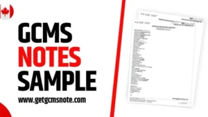 Everything about the GCMS Notes Sample: Details and Uses